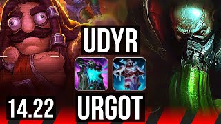 UDYR vs URGOT TOP  KR Master  1422 [upl. by Ssilem]