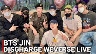 All BTS Members Celebrate Jin Military Discharge Together BTS Jin Comeback Weverse Live ENG SUB [upl. by Raina]