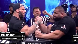 Denis Cyplenkov vs Levan Saginashvili Armwrestling [upl. by Adalheid]