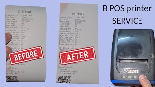 how to solve b pos thermal printer bad print quality problem [upl. by Eanil]