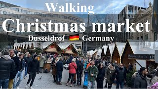 Walking tours Christmas market in Düsseldorf city germamy 🇩🇪Rumetravel [upl. by Eiten]