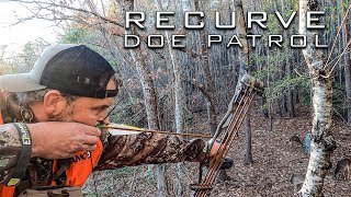 Traditional Bow Hunt Whitetail w a RECURVE [upl. by Huff]