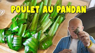 Papillotes de poulet aux feuilles de pandan  Le Riz Jaune [upl. by Netsreik437]