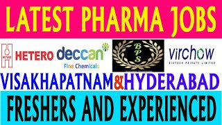 Latest Pharma Jobs in Telugu 2023  New Pharma Jobs in Vizag amp Hyderabad [upl. by Garreth]