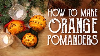 How to Make Orange Pomanders for Yule Orange amp Clove Gift Witchy Holiday Decor Magical Crafting [upl. by Kendrick]