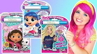 Coloring Gabbys Dollhouse Barbie amp True Magic Ink Coloring amp Activity Game Books  Imagine Ink [upl. by Hintze]