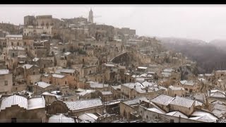 La bellissima Matera sotto la neve [upl. by Emad]