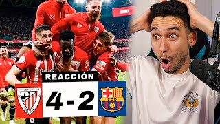 REACCIONANDO al Athletic Club vs Barcelona 42  ELIMINADOS [upl. by Ruthe]