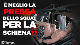 Per la schiena meglio la LEG PRESS dello SQUAT [upl. by Neva]