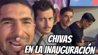 JUGADORES DE CHIVAS EN LA INAUGURACIÓN DE JAÍR PEREIRA 🫡🐐❤️  CHIVAS VS PUMAS  futbol chivas [upl. by Selina118]