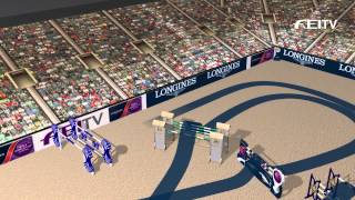 Longines FEI World Cup™ 20132014  Mechelen  Course Animation [upl. by Hajed]