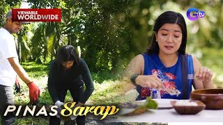 Puso ng saging iluluto sa gata na kakaiba ang kulay  Pinas Sarap [upl. by Schoenburg]