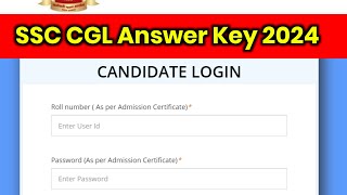 SSC CGL Answer Key 2024 Kaise Dekhe  SSC CGL Answer key 2024 tier 1  SSC CGL Answer key Download [upl. by Vite912]