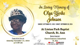 Celebrating The Life amp Legacy of Olga Yorke Johnson [upl. by Lyndsie]