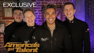 Zurcaroh Recounts Their Golden Buzzer Performance  Americas Got Talent 2018 [upl. by Woodrow]