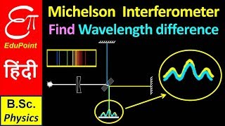 Michelson Interferometer  Part 3  Find Wavelength Difference of Spectral lines [upl. by Spindell]