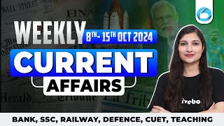 8 15 Oct 2024 Weekly Current Affairs MCQs  Current Affairs 2024  Banking Current Affairs [upl. by Agee]