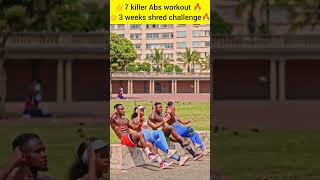 👉 7 killer Abs workout 3 weeks🔥 shred challenge💪🔥health sports shorts tips healthtips [upl. by Neville582]