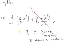 cos 32 Friedmann equation with equation of state [upl. by Shay]