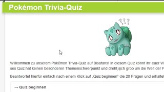 Pokemon Trivia Quiz [upl. by Glaab]