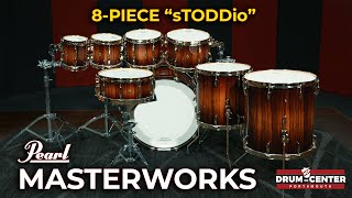 Pearl Masterworks 8Piece Drum Set Demo  The quotsTODDioquot [upl. by Llenral]