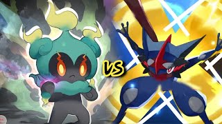 MARSHADOW VS ASH GRENINJA  POCKET INCOMING [upl. by Ladnyc]