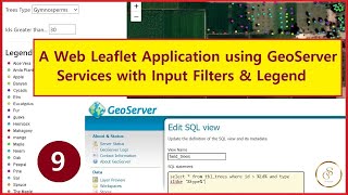 A Web App using GeoServer Services with Input Filters amp Legend  GeoServer Complete Project  9 [upl. by Llednyl]