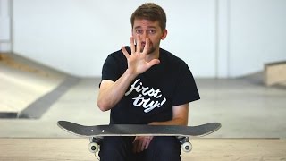 THE 5 EASIEST SKATEBOARD TRICKS FOR BEGINNERS [upl. by Tris]