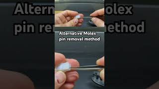 Removing a Molex pin with tweezers molex diy [upl. by Zuzana136]