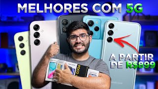 OFICIAL  Os 5 Melhores Smartphones com 5G para comprar SEM MEDO em 2023 a partir de R89900 [upl. by Johathan]