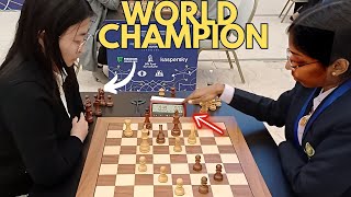 Vaishali takes on the World Champion  Ju Wenjun vs Rameshbabu Vaishali [upl. by Wrigley]