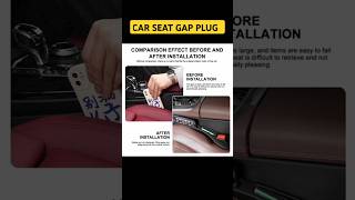 Say Goodbye to Car Seat Gaps 🚗 Universal Gap Filler Installation GapFiller CarOrganization Car [upl. by Ainos]