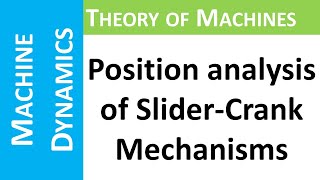 Problem 1on velocity and acceleration diagram for Slider crank mechanism Theory of machines [upl. by Lian]