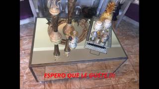 DIY MIRRORED COFFE TABLE  MESA DE ESPEJO [upl. by Nospmis]