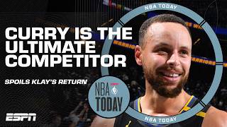 ULTIMATE COMPETITOR CINEMA 🤩 Hyping up Steph Curry after spoiling Klays return  NBA Today [upl. by Lucia]