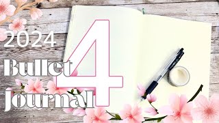 【 バレットジャーナル 】4 月 セットアップ2024｜April 2024 bullet journal setup [upl. by Sirronal790]