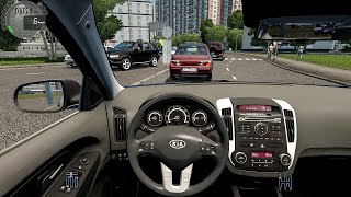 Kia Ceed 2011  City Car Driving Steering Wheel  Fast Driving [upl. by Kcub]