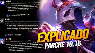 TE EXPLICO LOS BUFF Y NERF A LOS 6 ADC DEL PARCHE 1016 • Ashe Jhin Jinx Lucian MF y Tristana [upl. by Viridissa]