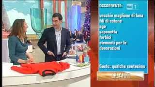 Riciclo maglioni infeltriti  Lucia Cuffaro Unomattina in Famiglia Rai 1 Chi fa da sè [upl. by Nytram]