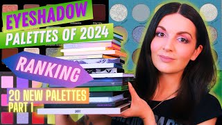 EYESHADOW PALETTE RANKING 2024  20 NEW PALETTES Part 1 [upl. by Ailemak]