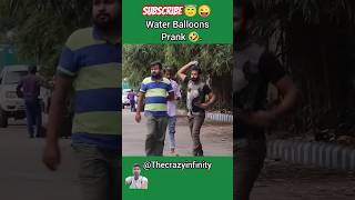 😜Water balloon prank😄 in public prank waterballon funny comedy funnyprank fun trending viral [upl. by Kieryt]