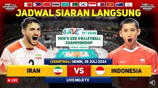 Jadwal Semifinal AVC u20 2024 Putra Hari Ini  Indonesia Vs Iran  Top Skor avc2024 timnasvoli [upl. by Ener]