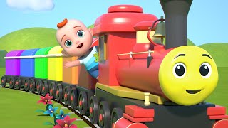 Train Choo Choo Song  Colors for Children  Leo Nursery Rhymes [upl. by Nawuj]