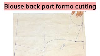 Rajarani back part farma cutting  paper cutting  easy method [upl. by Ydnam]