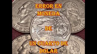 ERROR EN MONEDA DE UN CUARTO DE DOLAR 2023 [upl. by Annaicul967]