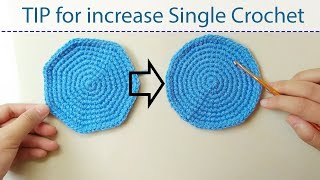 TIP 1  TIP for INCREASE SINGLE CROCHET How to make a perfect circle [upl. by Dibru]