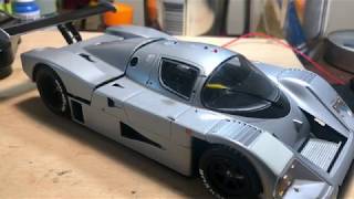 SauberMercedes C9 scala 124 Kit Tamiya [upl. by Aerdua225]