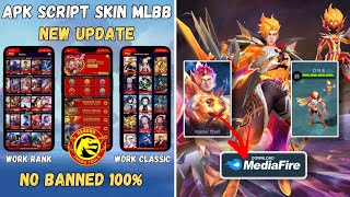 Apk Script ML Skin 2024 No Ban  Apk Unlock All Skin Mlbb 2024  Script Skin ML  Reborn imoba 2024 [upl. by Nylzor]