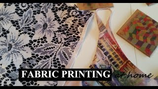 Sublimation fabric printing at home [upl. by Happy313]