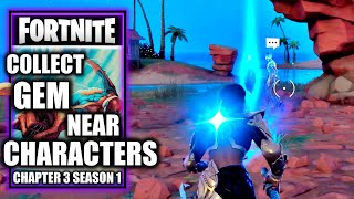 Collect Gem Fragments Near Characters  Shanta Quest  Fortnite Chapter 3 Season 1 [upl. by Nilesoy]